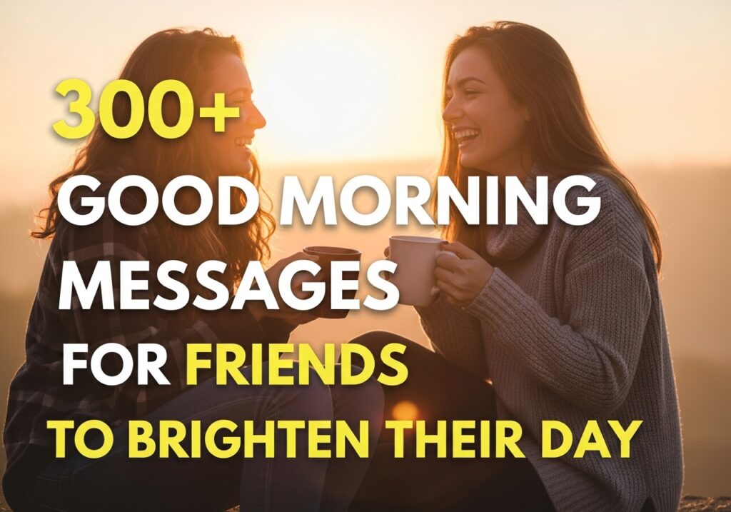 300+ Good Morning Messages for Friends to Brighten their Day
