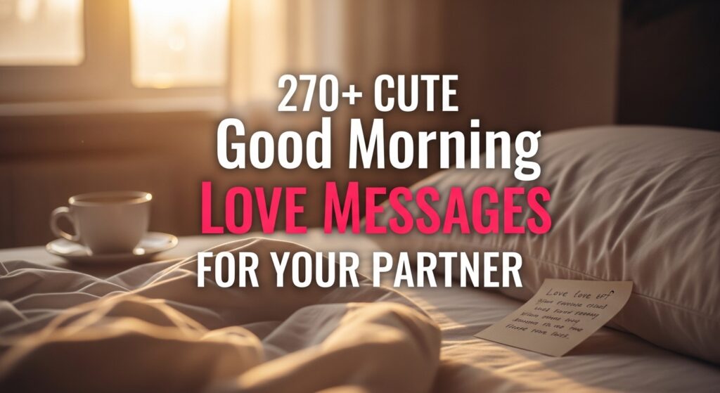 270+ Cute Good Morning Love Messages for Your Partner