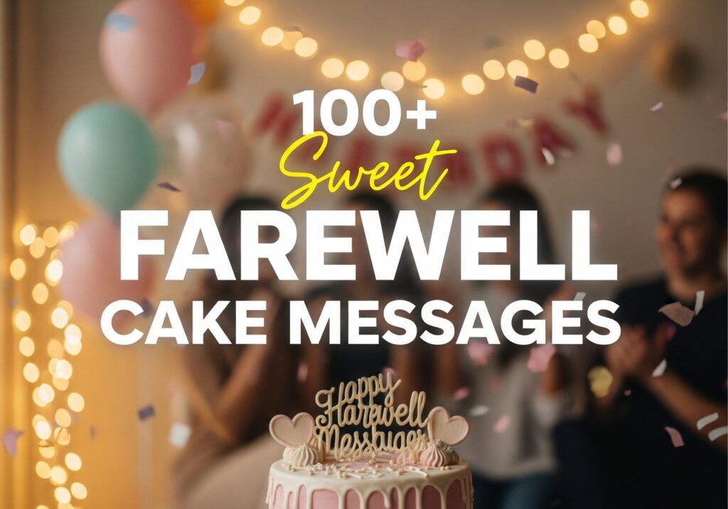 100+ Sweet Farewell Cake Message | Trendy Ideas