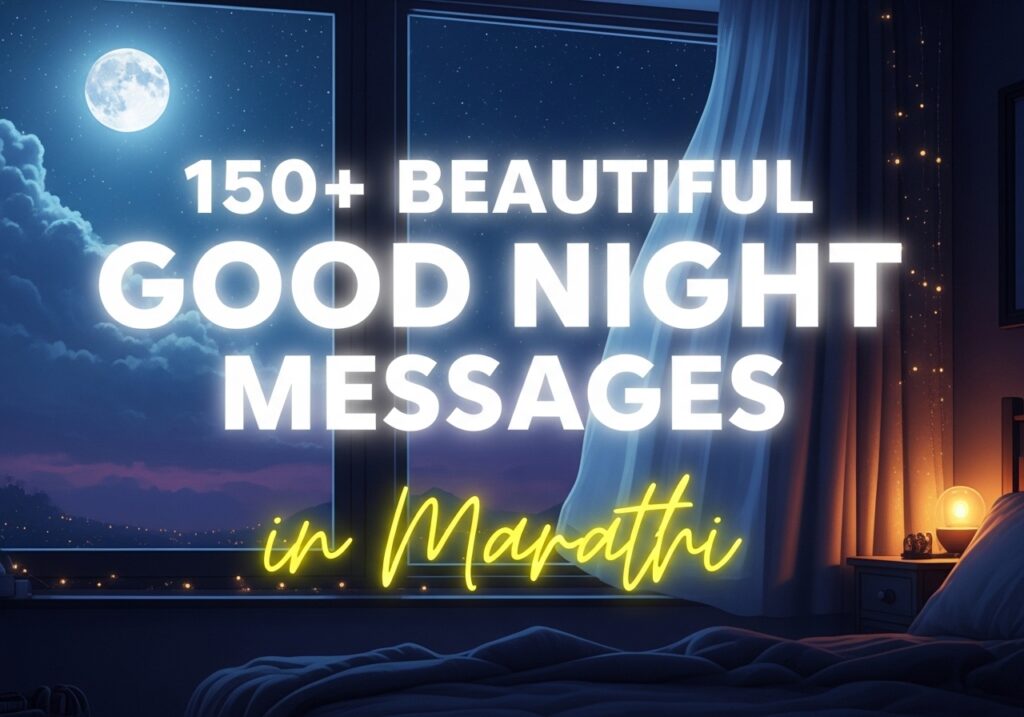 150+ Beautiful Good Night Messages in Marathi