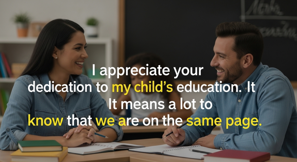 ptm message for parents in english