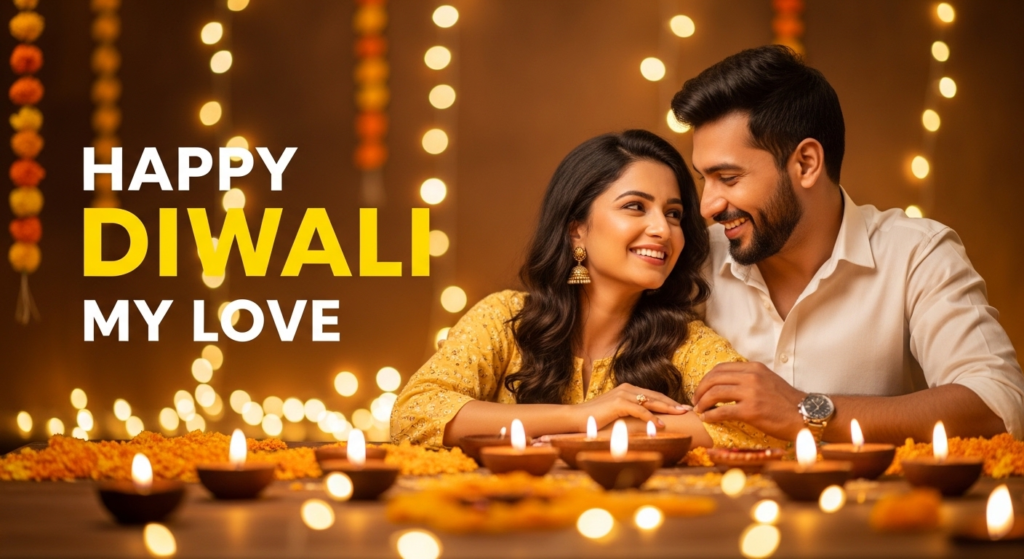 Short Diwali Message for Husband