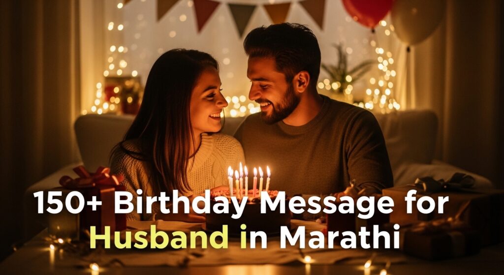 150+ Birthday Message for Husband in Marathi