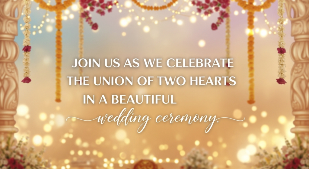 Indian Wedding Invitation Text Message for WhatsApp