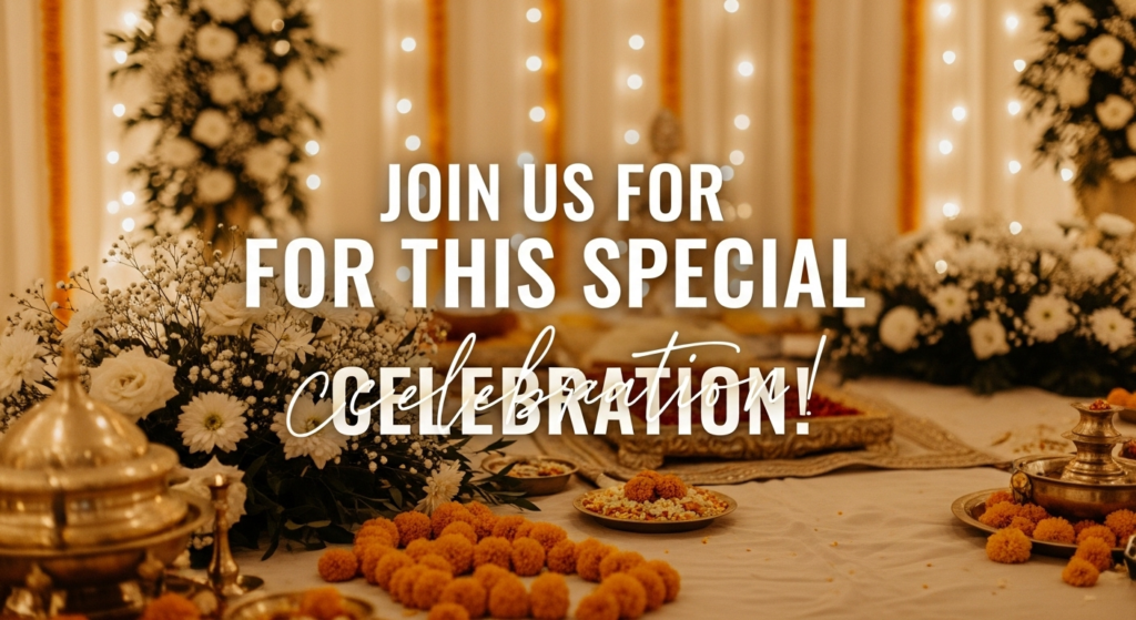 Indian Wedding Invitation Text Message for WhatsApp from Parents