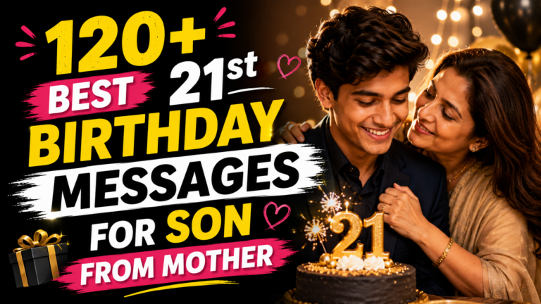 Birthday messages for son from mother
