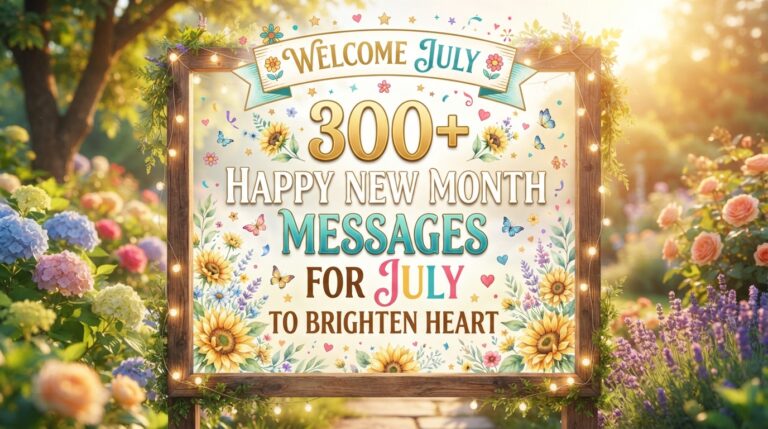 300+ Happy New Month Messages for July to Brighten Heart