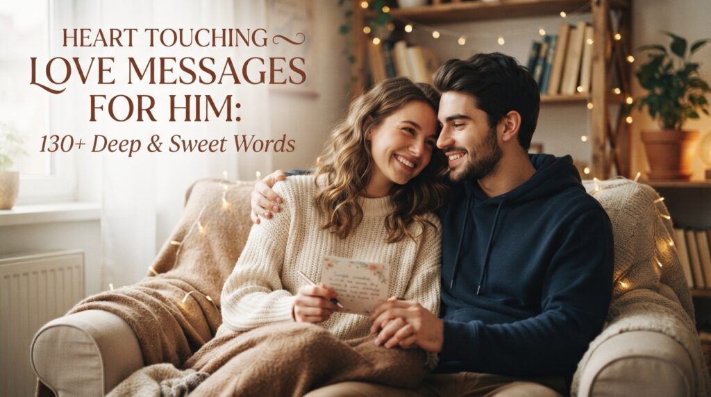 Heart Touching Love Messages for Him: 130+ Deep & Sweet Words