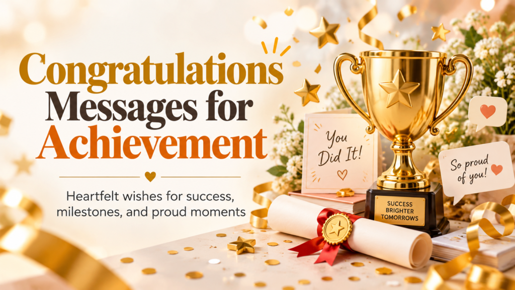 150+ Congratulations Messages for Achievement & Success